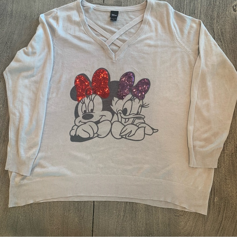 Disney Minnie and Daisy Sequins Sweater Plus size 2